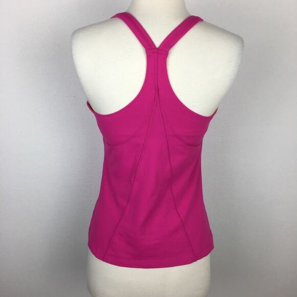 Athleta Pink Racerback Athletic  Tank Top Medium - Picture 5 of 8